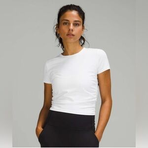 Lululemon All It Takes Ribbed Nulu Women's Top Shirt . White. Size 8. Worn once!